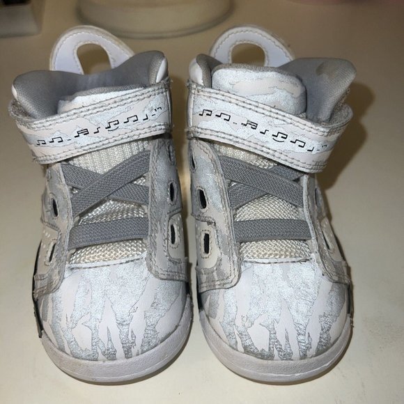 Nike Air Jordans Baby Toddler Size 5C 428820-004 White Gray Black Rare! - Picture 5 of 7
